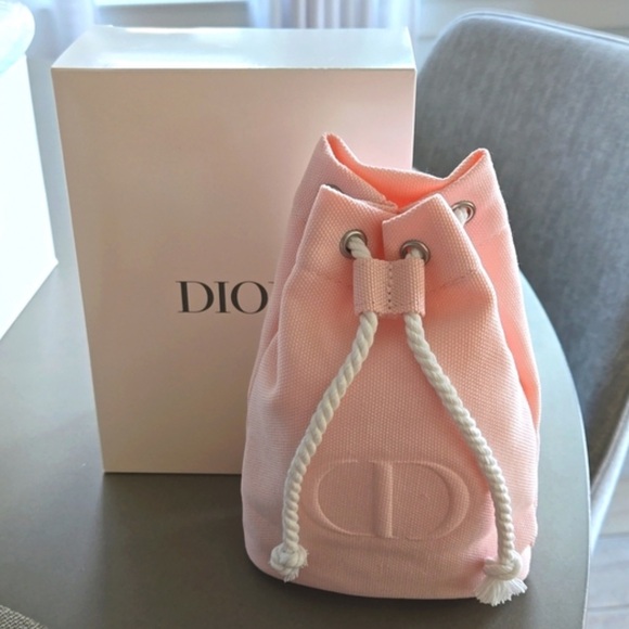 Christian Dior Pink Drawstring Pouch - Picture 2 of 3